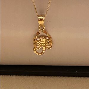 Scorpion 14k Solid Gold Pendant perfect gift
